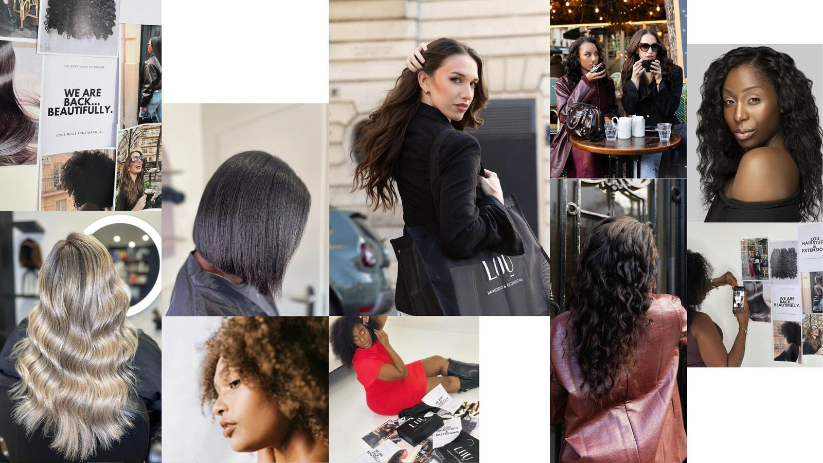 Ensemble de photos hair extensions